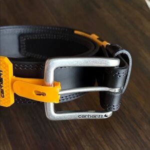Carhartt Belt Leather with Silver Buckle